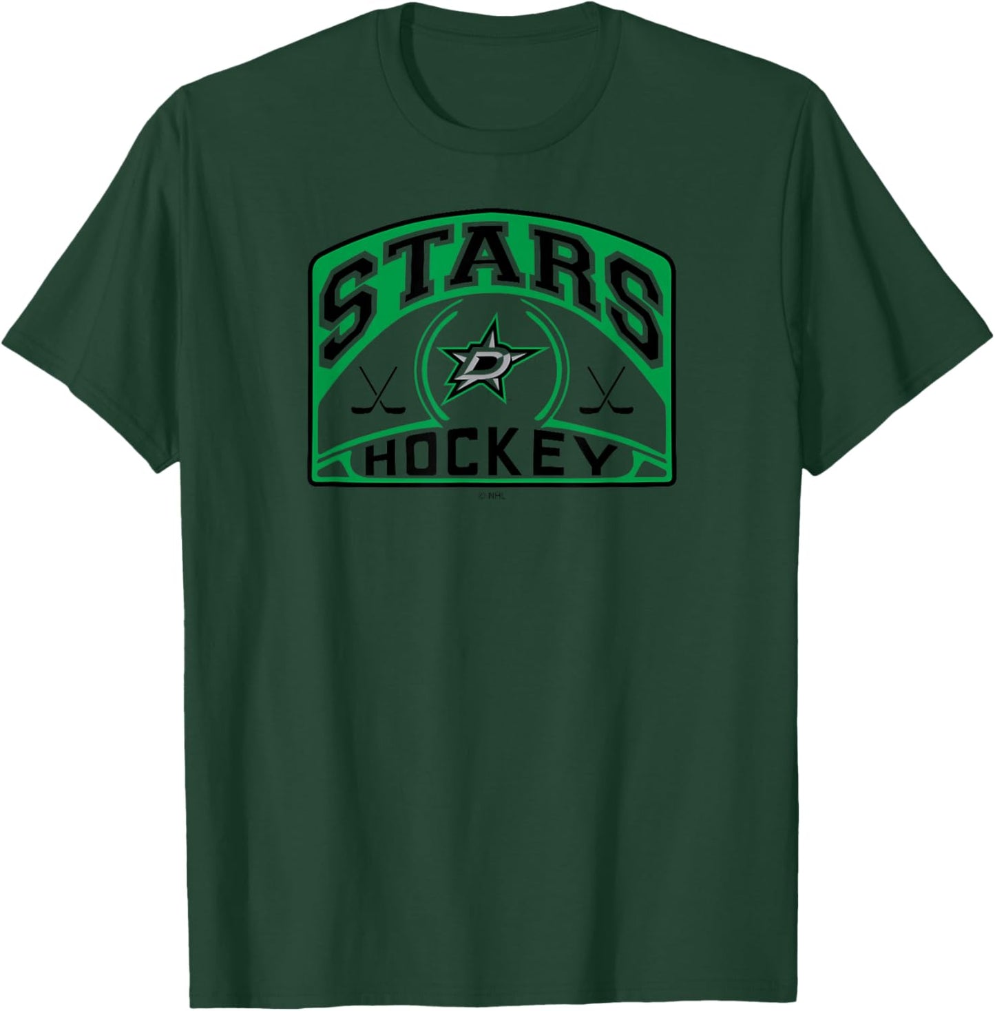 Dallas Stars Glide White Officially Licensed T-Shirt - T-Shirt | Forest