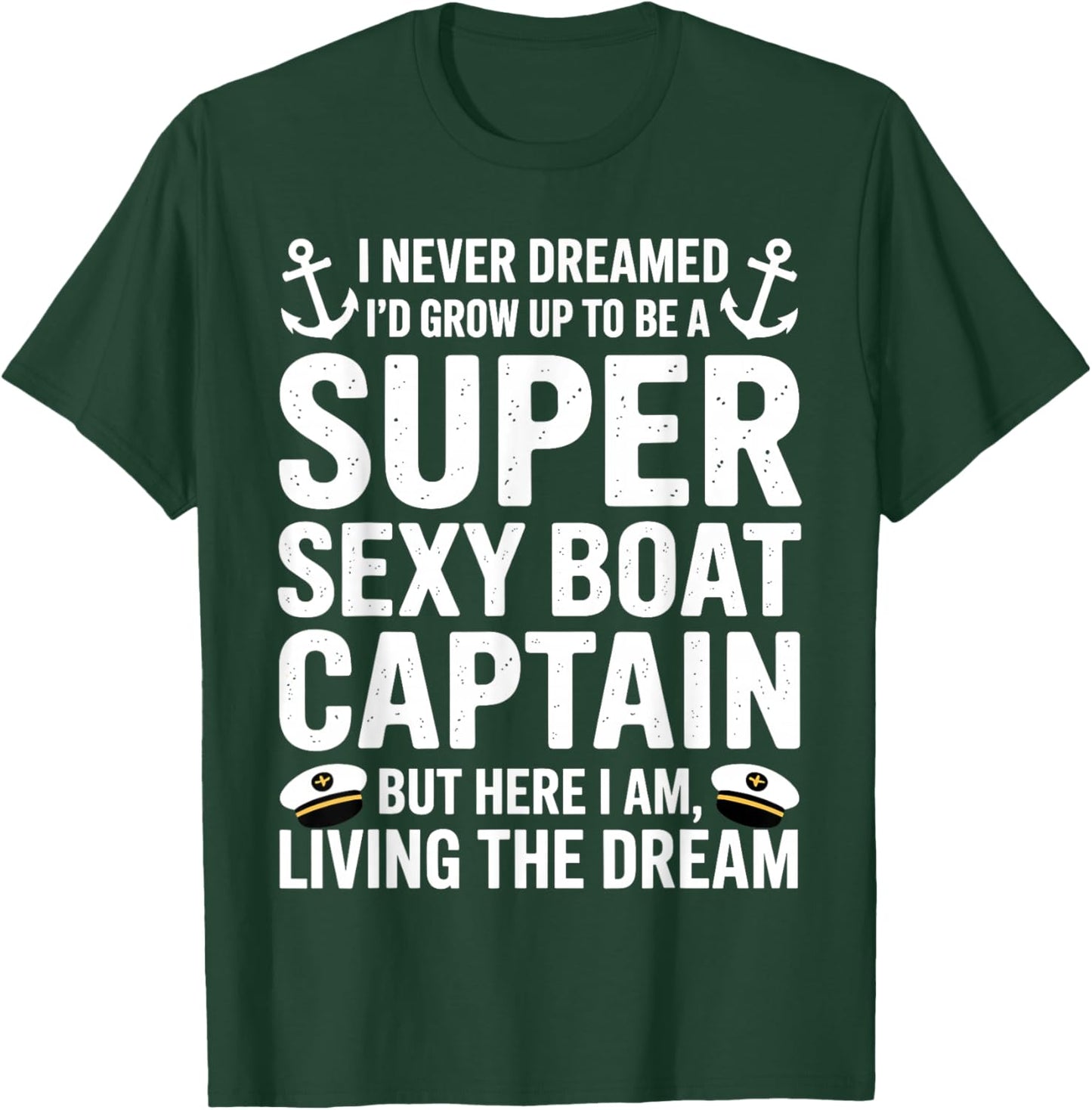 Best Boat Art Women Kids Captain Boating Boat Lover T-Shirt - T-Shirt | Forest