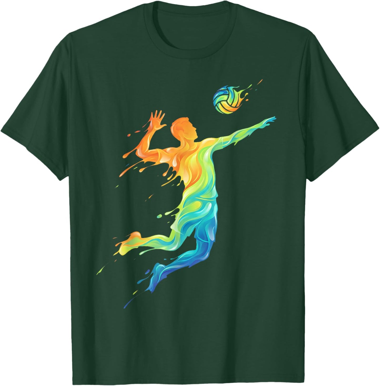 Volleyball Man Child Boy T-Shirt - T-Shirt | Forest