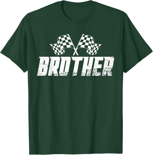 Brother Pit Crew Family Racing Birthday Race Car T-Shirt - T-Shirt | Forest