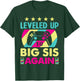 Leveling Up to Big Sister Again Promoted to Big Sister Again T-Shirt - T-Shirt | Forest