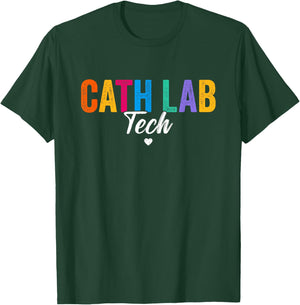 Cath Lab Tech Cath Lab Technician Design Men T-Shirt - T-Shirt | Forest