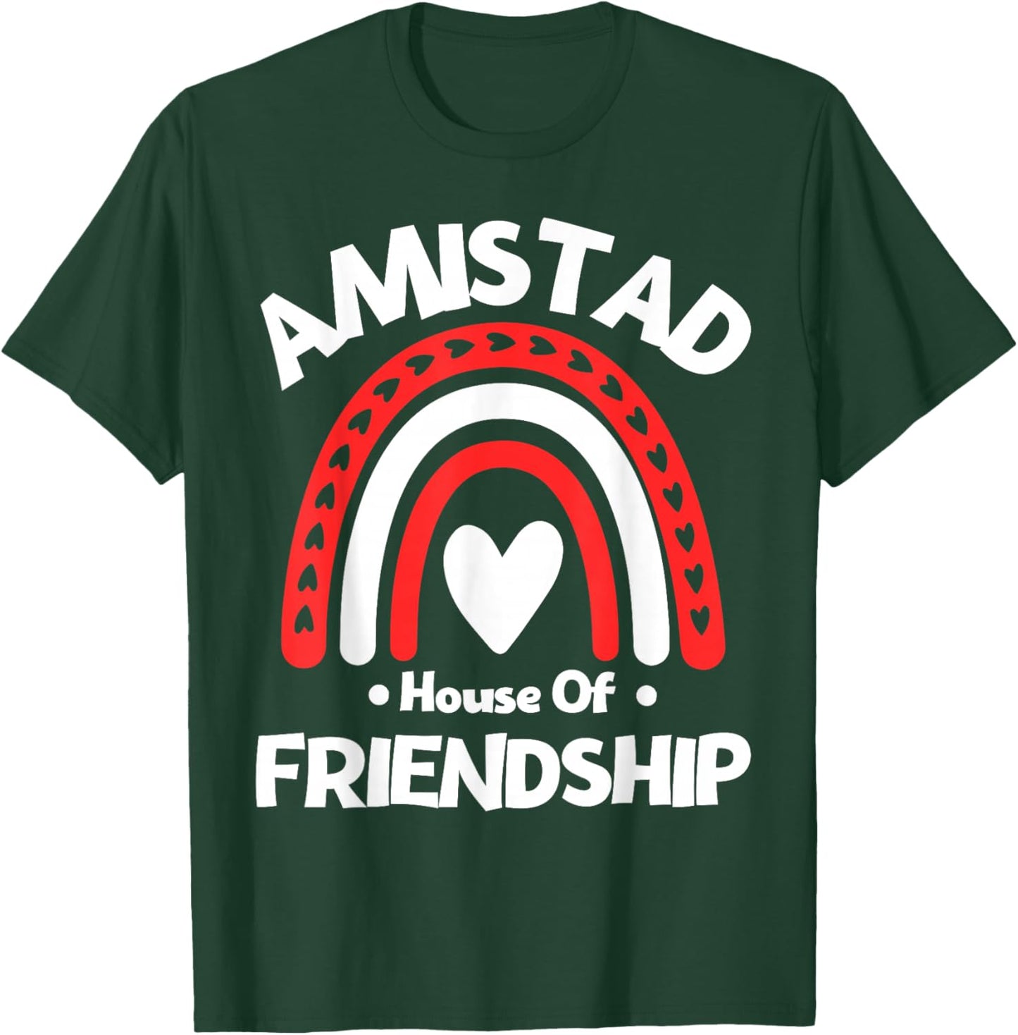 Amistad House of Friendship Vintage Rainbow Spirit T-Shirt - T-Shirt | Forest