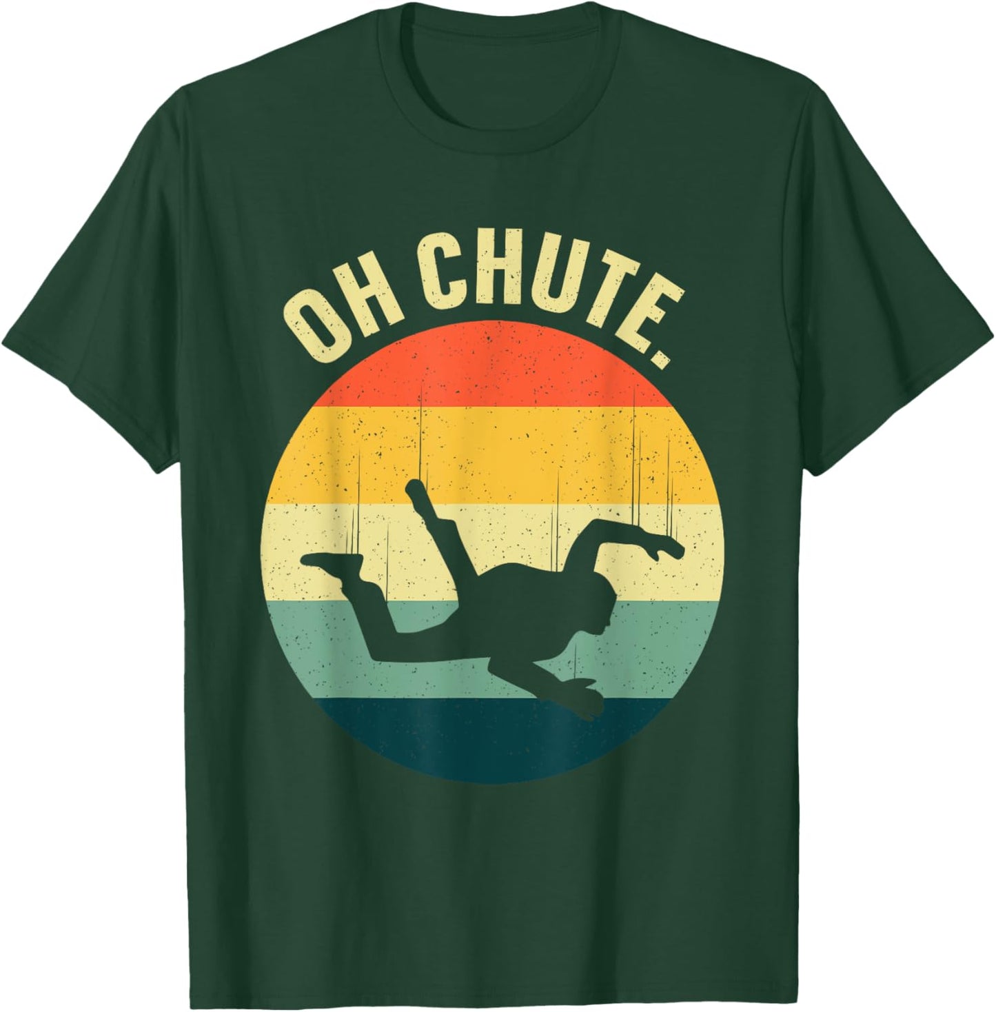 Skydiving Art Women Parachute Skydiver Paragliding T-Shirt - T-Shirt | Forest