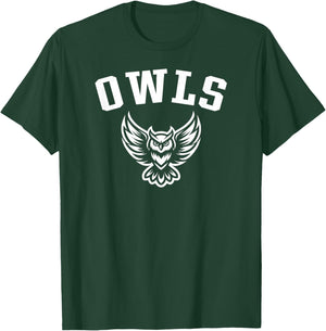 Owls Mascot for Youth Teams Players and Fans T-Shirt - T-Shirt | Forest