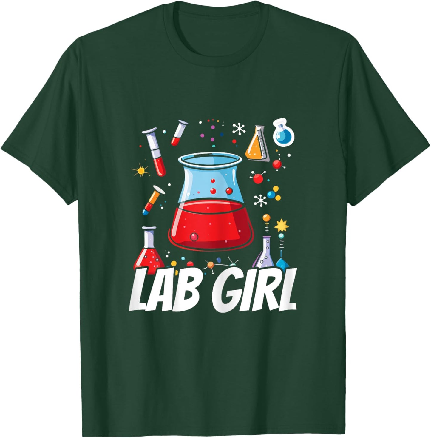 Women's Chemistry Gift Woman Lab Chemistry Science Funny , black T-Shirt - T-Shirt | Forest