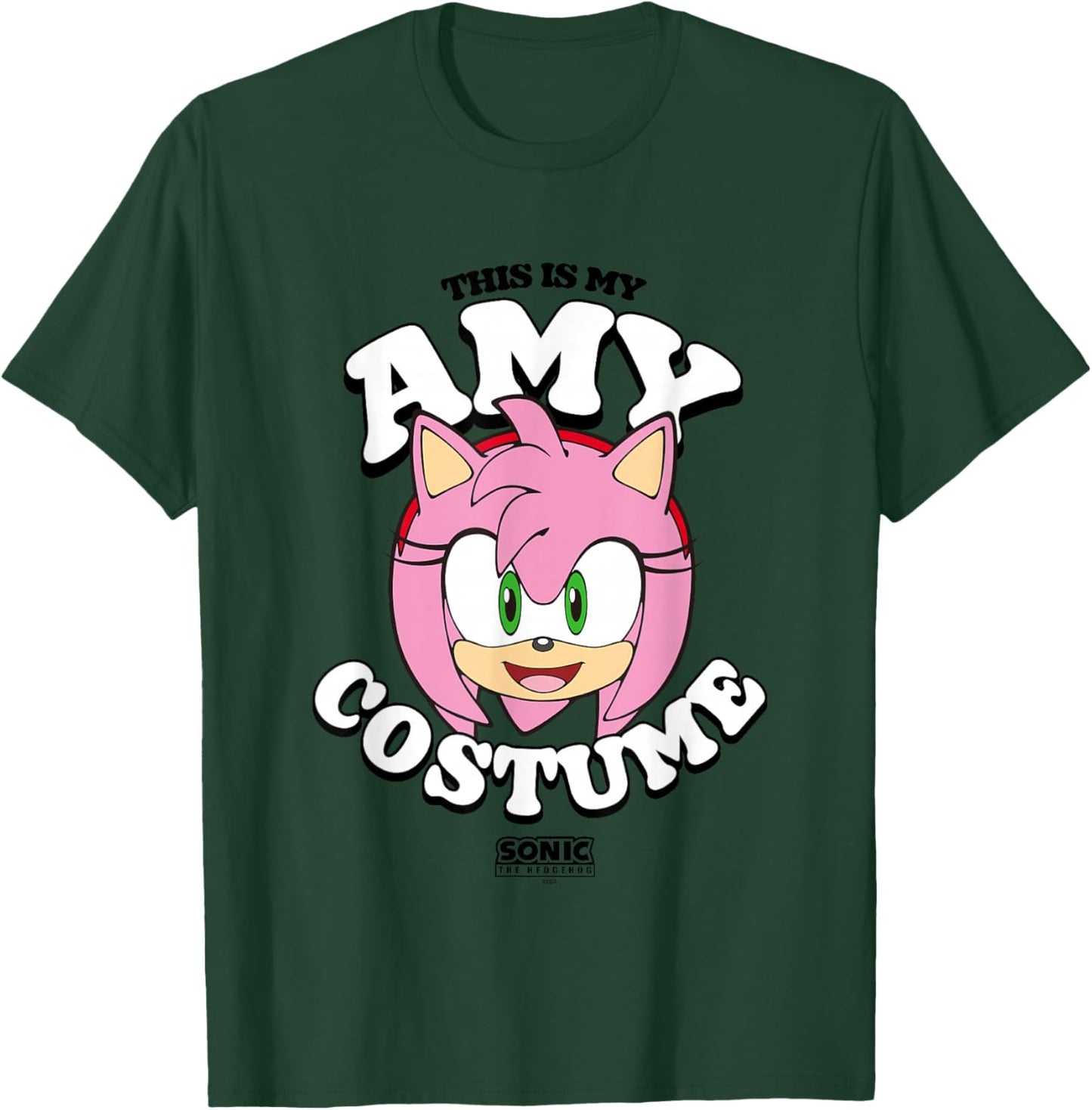 Sonic The Hedgehog Halloween This Is My Amy Costume T-Shirt - T-Shirt | Forest