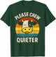 Chew Quieter Cow Funny Eating Food Saying Humor Chewing T-Shirt - T-Shirt | Forest