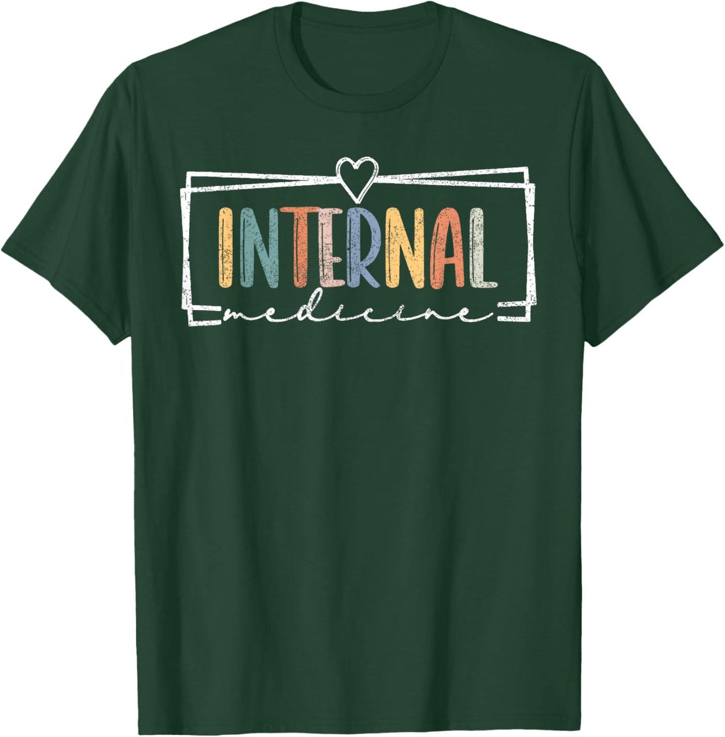 Internal Medicine Floral Internal Medicine Women in Medicin T-Shirt - T-Shirt | Forest