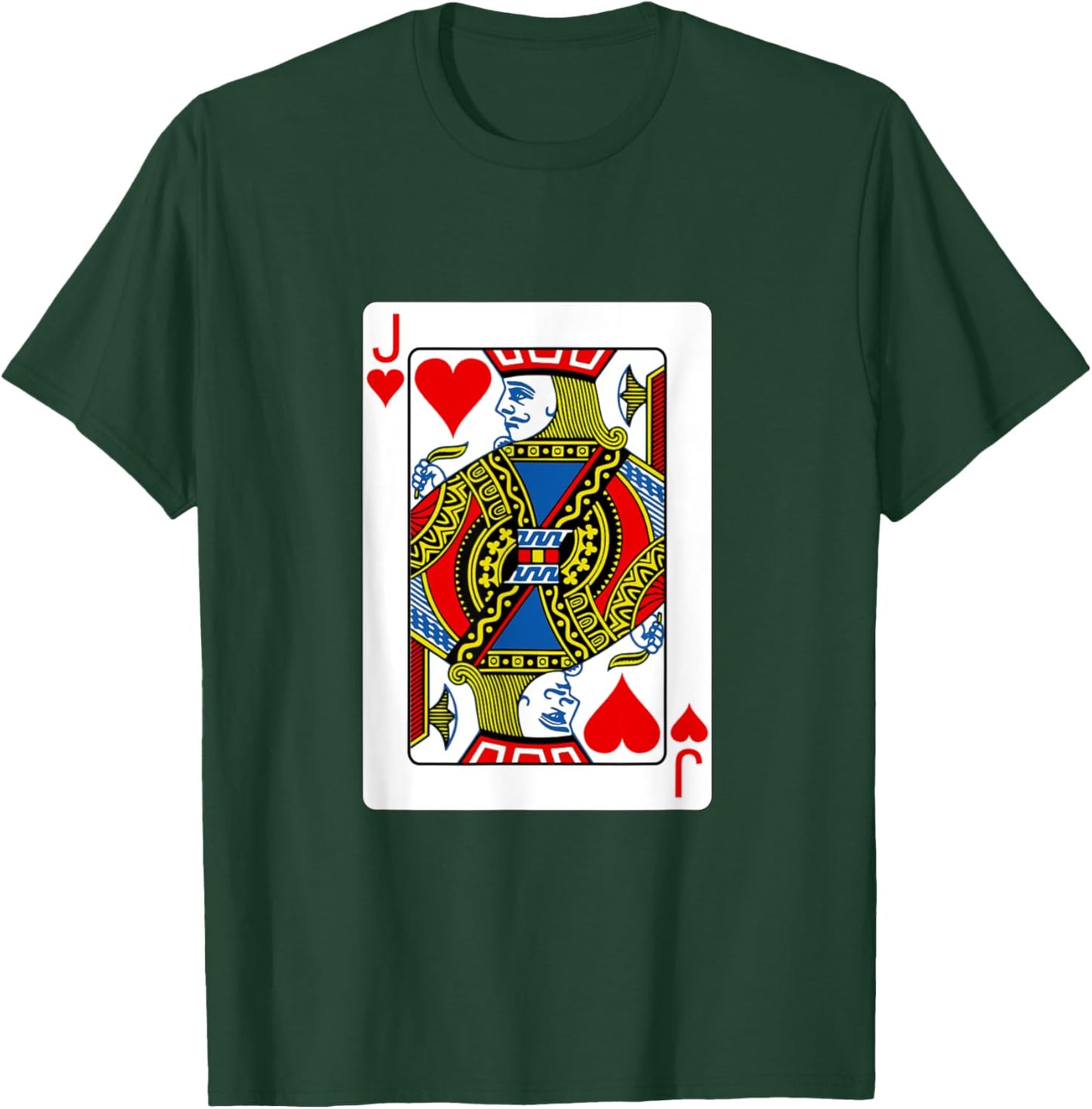 funny halloween shirt 2025 Jack Playing Card Costume fun T-Shirt - T-Shirt | Forest