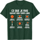 What I Do Basketball Player Basketball Funny Basketball T-Shirt - T-Shirt | Forest