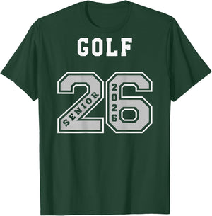 Golf Senior 2026 - (ON Back) Golf Senior Night 2026 T-Shirt - T-Shirt | Forest