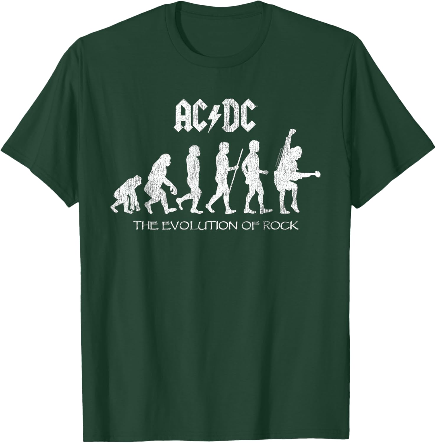 Offiziell AC/DC Evolution of Rock Artwork ACDC Rock T-Shirt - T-Shirt | Forest
