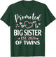 Promoted to Big Sister of Twins Est 2026 Arrow Heart T-Shirt - T-Shirt | Forest