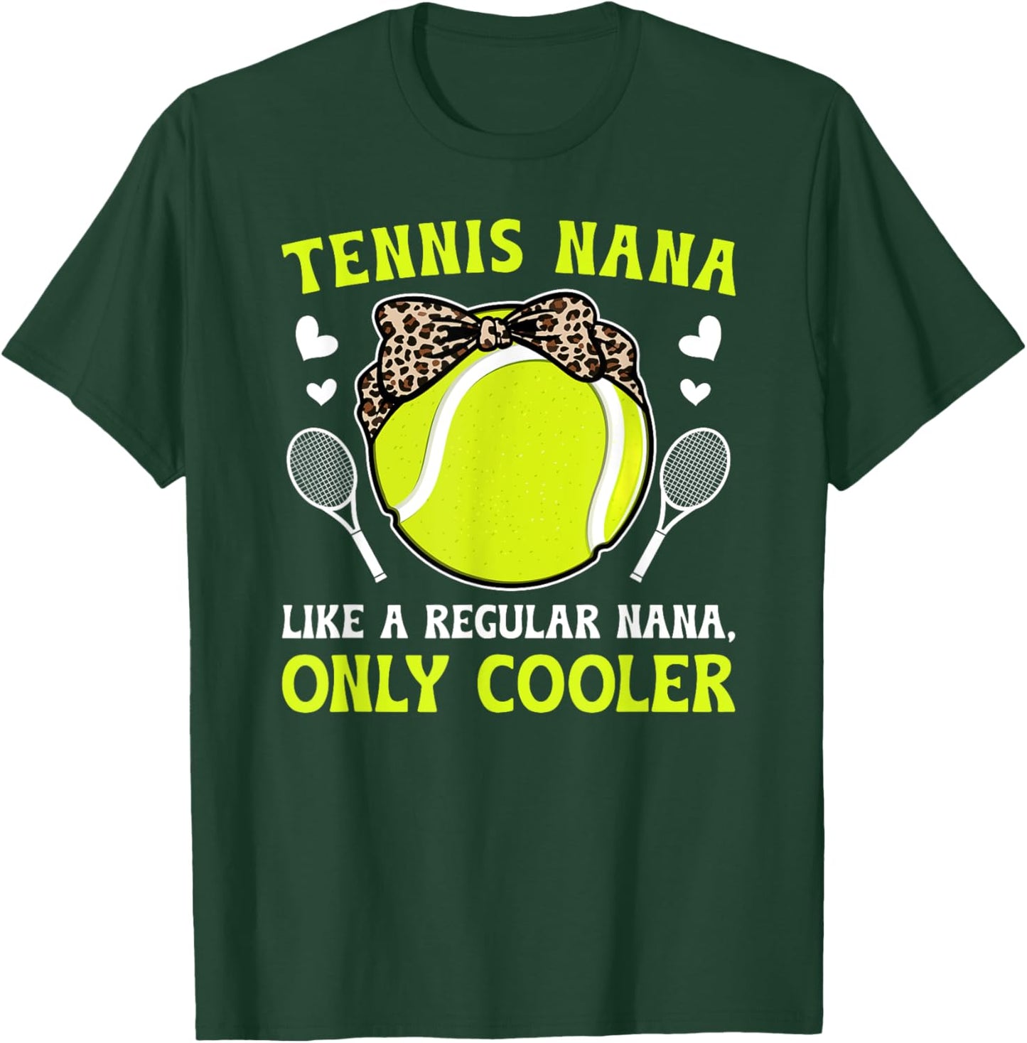 Cool Tennis Nana Grandma Nana Of A Tennis Player Nana T-Shirt - T-Shirt | Forest