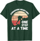 Rock Climbing Retro Conquering mountains, one step at a time T-Shirt - T-Shirt | Forest