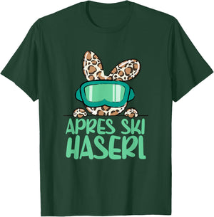 apreski Haserl, Skier Apresskiparty Leoprint T-Shirt - T-Shirt | Forest