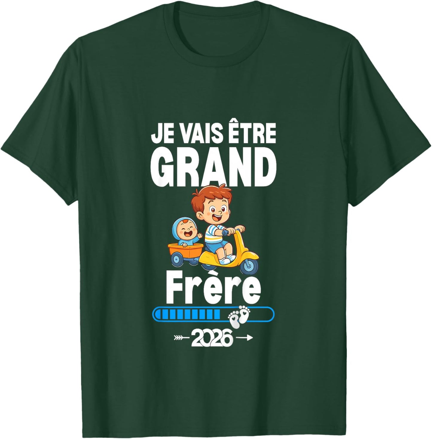 Kid I Will Be Big Brother 2026 Boy Future Big Brother Funny T-Shirt - T-Shirt | Forest