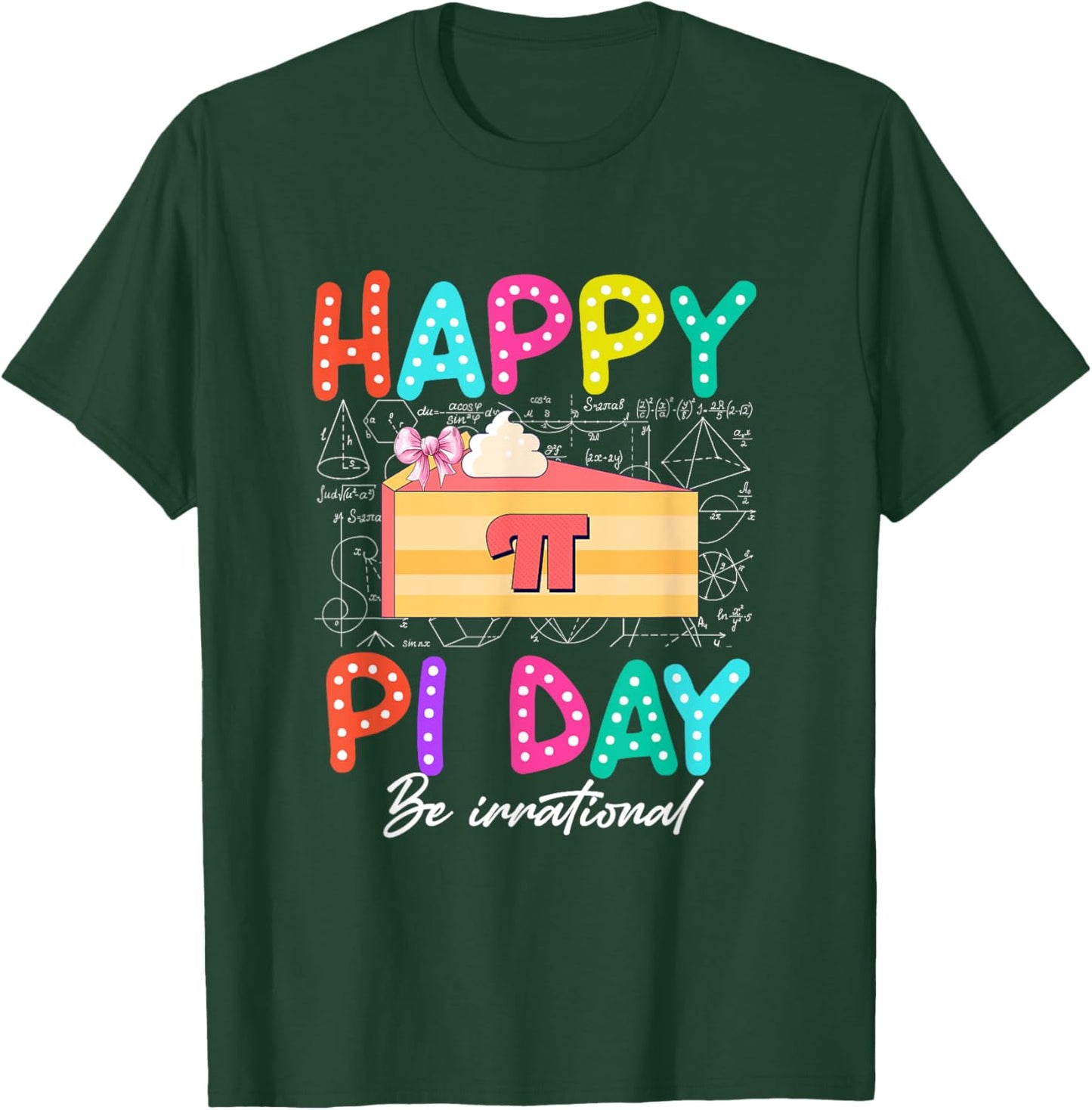 Happy Pi Day Funny Math Coach Teacher Pi Day Outfit Women T-Shirt - T-Shirt | Forest