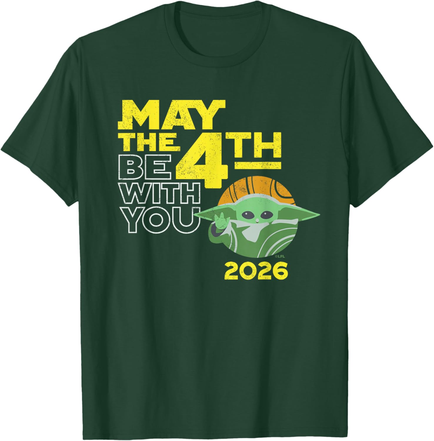 Star Wars The Mandalorian Grogu May the 4th Be With You 2026 T-Shirt - T-Shirt | Forest