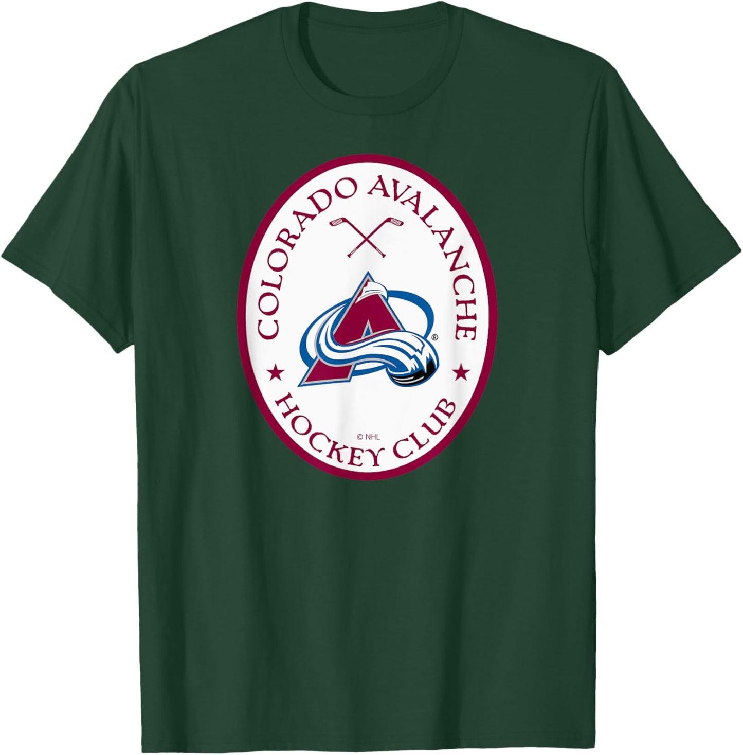 Colorado Avalanche Officially Licensed Navy - NHL, Men's, , X-Small, Short Sleeve, , Solid Blue, Sports Team Logo , Modern Soft Print, Straight Fit, Imported T-Shirt - T-Shirt | Forest