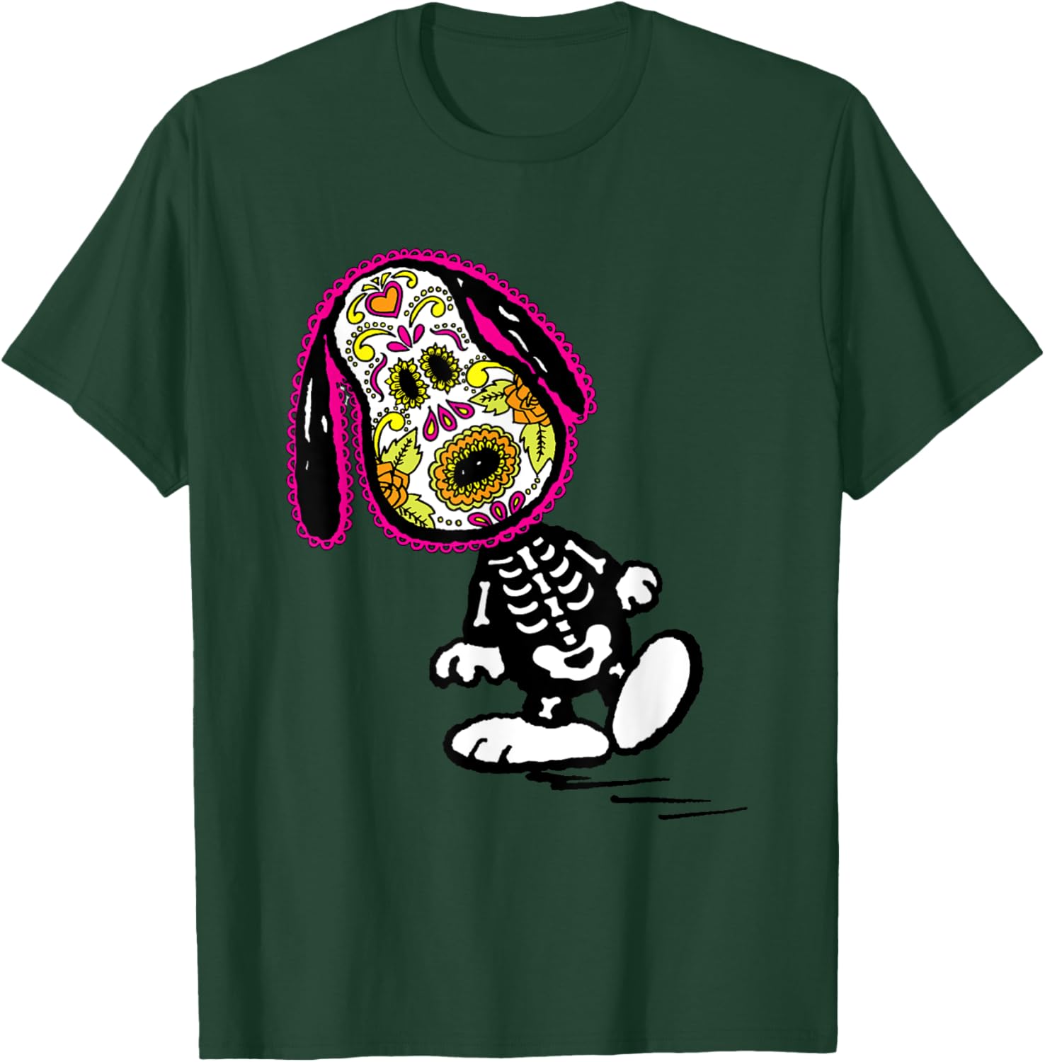 Peanuts Cinco De Mayo Skeleton Snoopy T-Shirt - T-Shirt | Forest