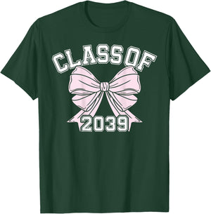 Class Of 2039 Coquette Bow Class Of T-Shirt - T-Shirt | Forest