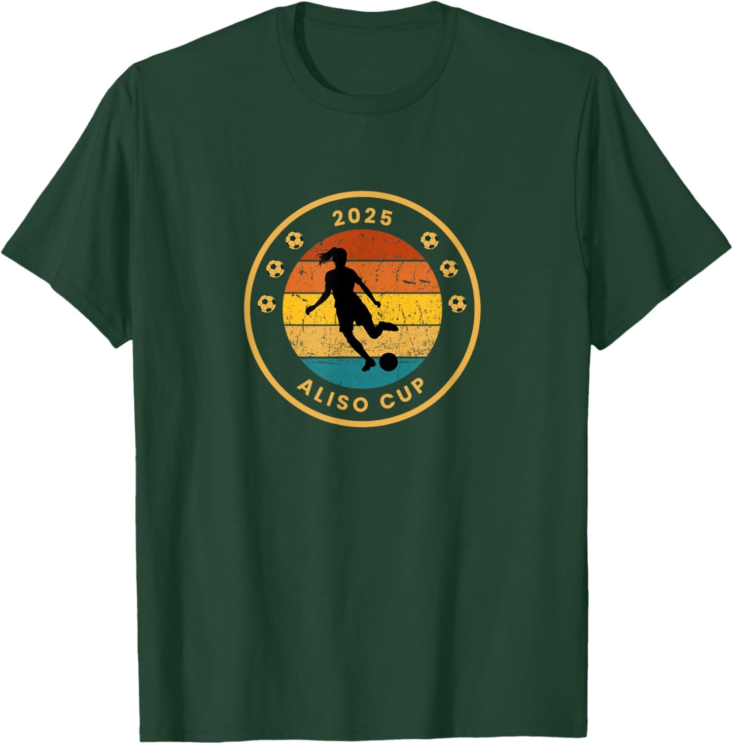 2025 Aliso Cup Tournament Tri-Color Girl T-Shirt - T-Shirt | Forest
