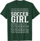 Soccer Girl Funny Layered Text Daughter Youth Kids T-Shirt - T-Shirt | Forest