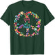 60s 70s Peace Sign Love Hippie , Blue, S T-Shirt - T-Shirt | Forest