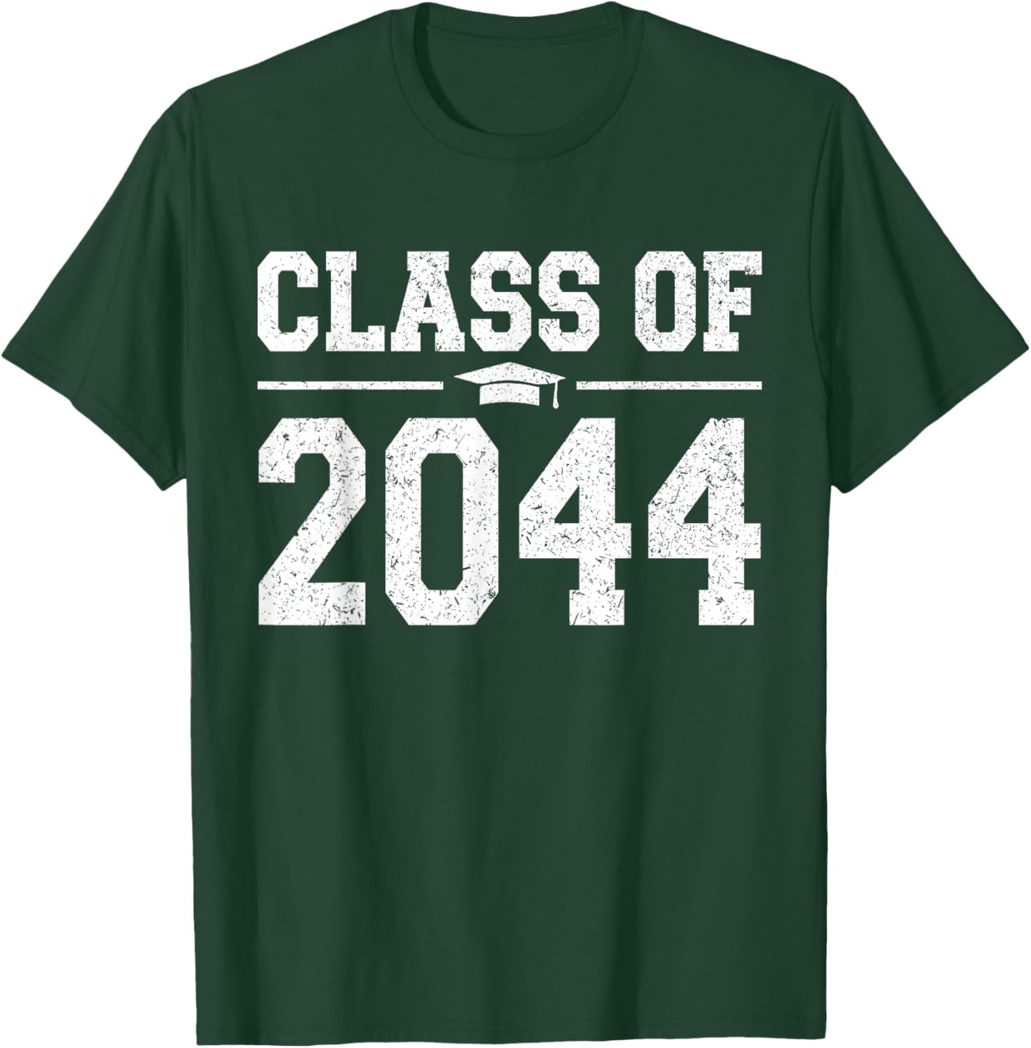 Class of 2044 Grow With Me Graduation Vintage Kindergarten T-Shirt - T-Shirt | Forest