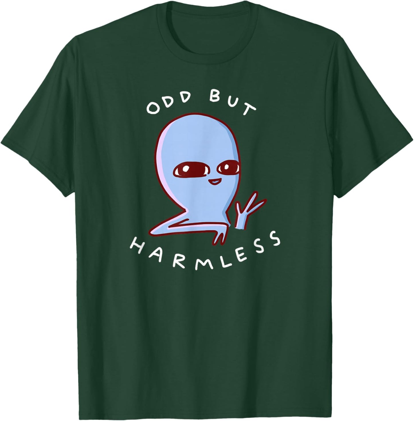 Threadless Nathan W. Pyle Odd But Harmless Graphic T-Shirt - T-Shirt | Forest