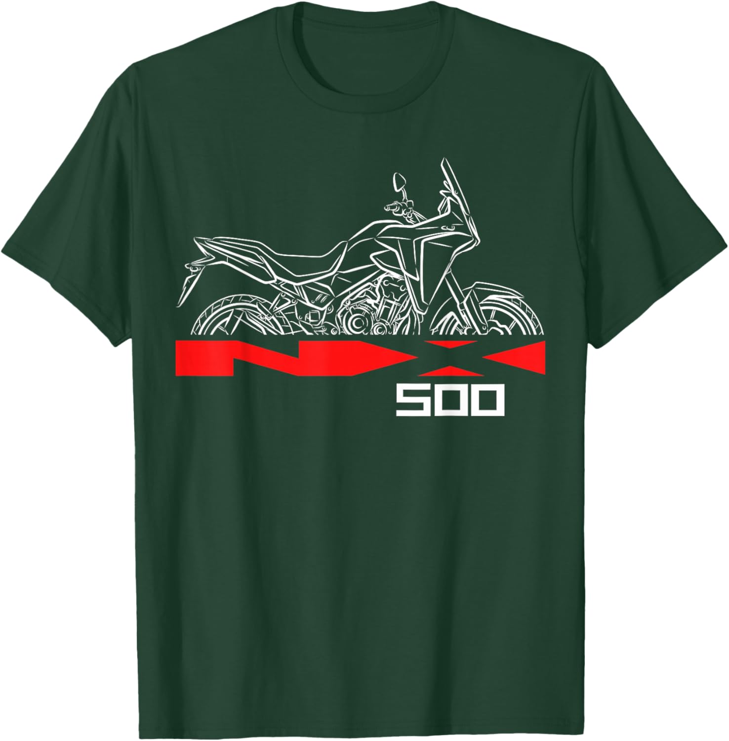 NX500 for ADV Riders, Motorcycle T-Shirt - T-Shirt | Forest