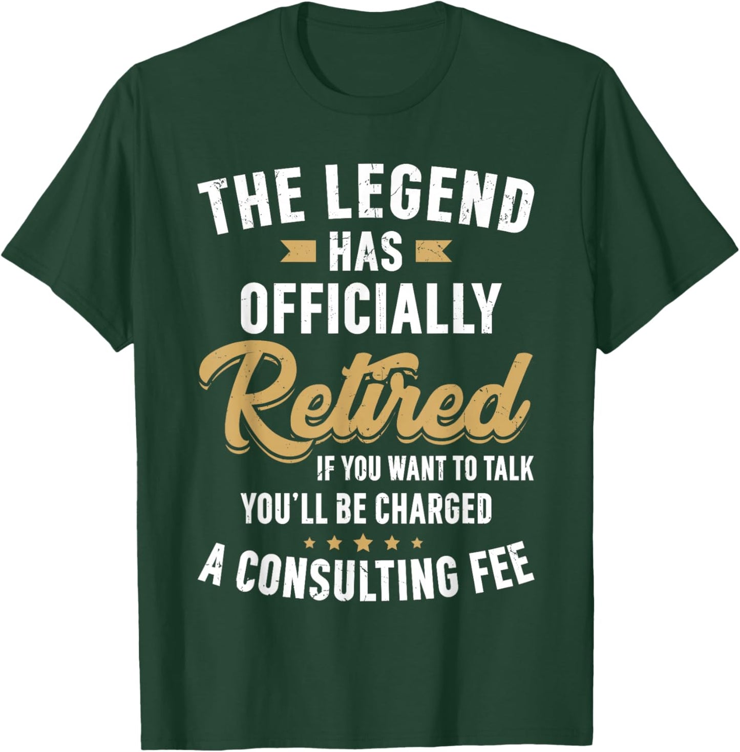 The Legend Has Officially Retired Vintage Funny Retirement T-Shirt - T-Shirt | Forest
