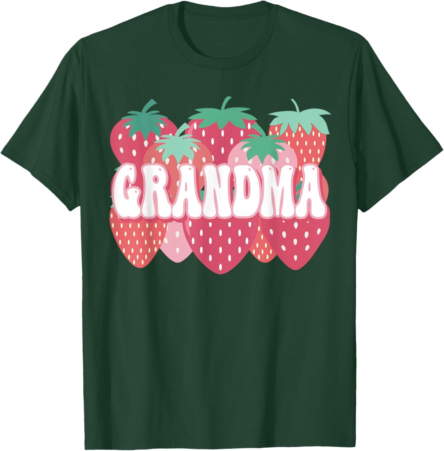 Grandma Of The Berry First Birthday Strawberry Family Party T-Shirt - T-Shirt | Forest