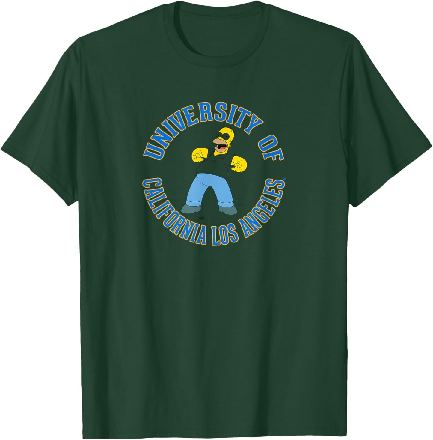 UCLA Bruins Simpsons Homer White Officially Licensed T-Shirt - T-Shirt | Forest