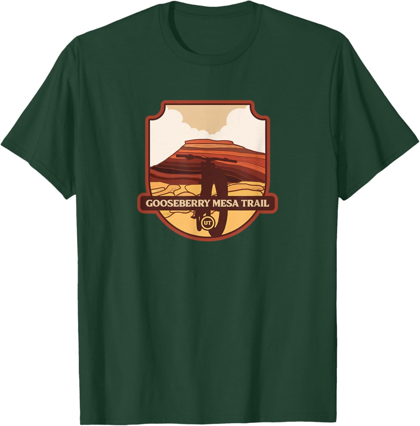 Gooseberry Mesa Trail - Utah mountain biker T-Shirt - T-Shirt | Forest
