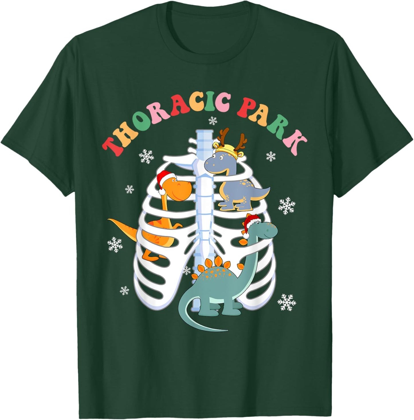 Thoracic Christmas Park Thoracic Surgery OR Nurses Doctor T-Shirt - T-Shirt | Forest