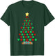 Super Cute Dog Paws Print Christmas Tree T-Shirt - T-Shirt | Forest