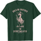 Hold On Partner I'm Overstimulated Funny Goose Cowboy T-Shirt - T-Shirt | Forest