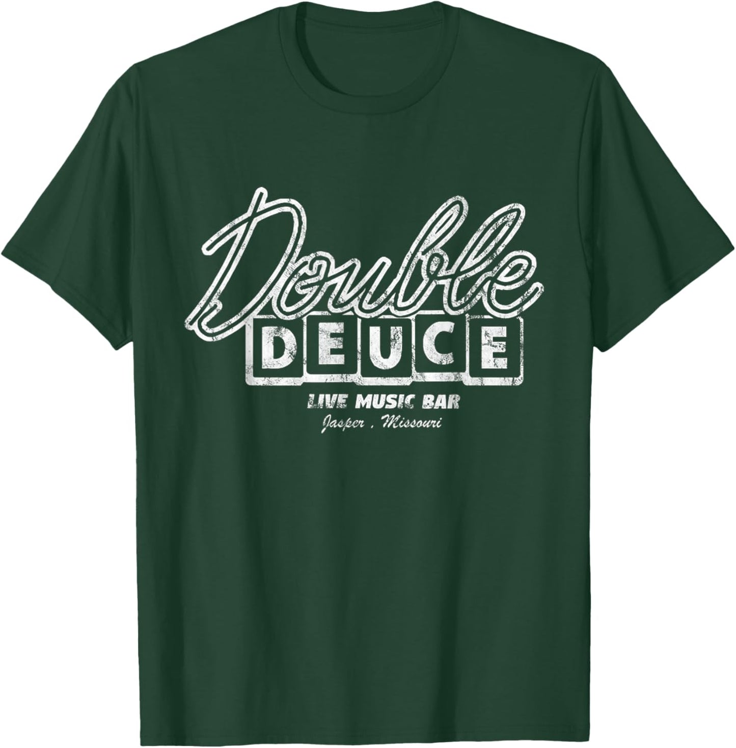 Double Live Deuce Music Vintage House T-Shirt - T-Shirt | Forest