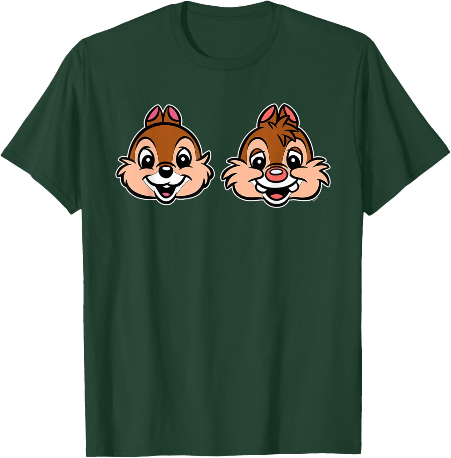 Disney Chip 'n Dale Chipmunks Big Face Retro Trip Matching T-Shirt - T-Shirt | Forest
