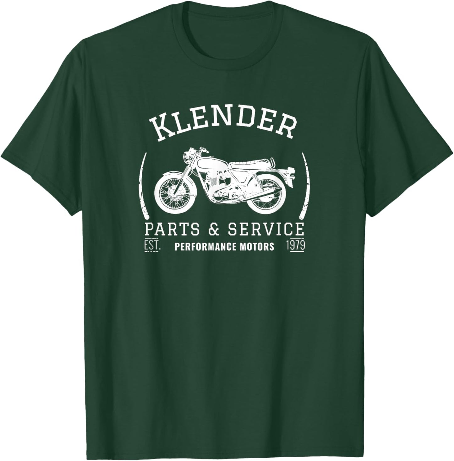 Klender Parts & Service Performance Motors Motorcycles T-Shirt - T-Shirt | Forest