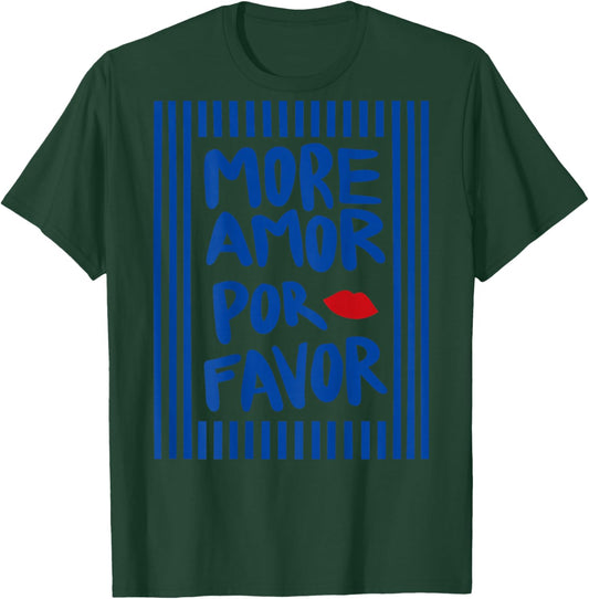 More Amor POR Favor X KISS Selflove Selbstliebe Backprint T-Shirt - T-Shirt | Forest