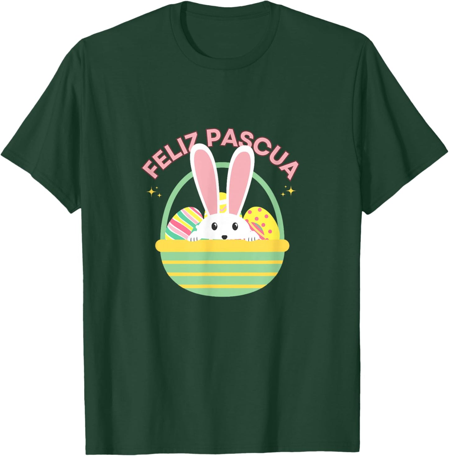 Feliz Pascua en espanol Happy Easter in Spanish T-Shirt - T-Shirt | Forest
