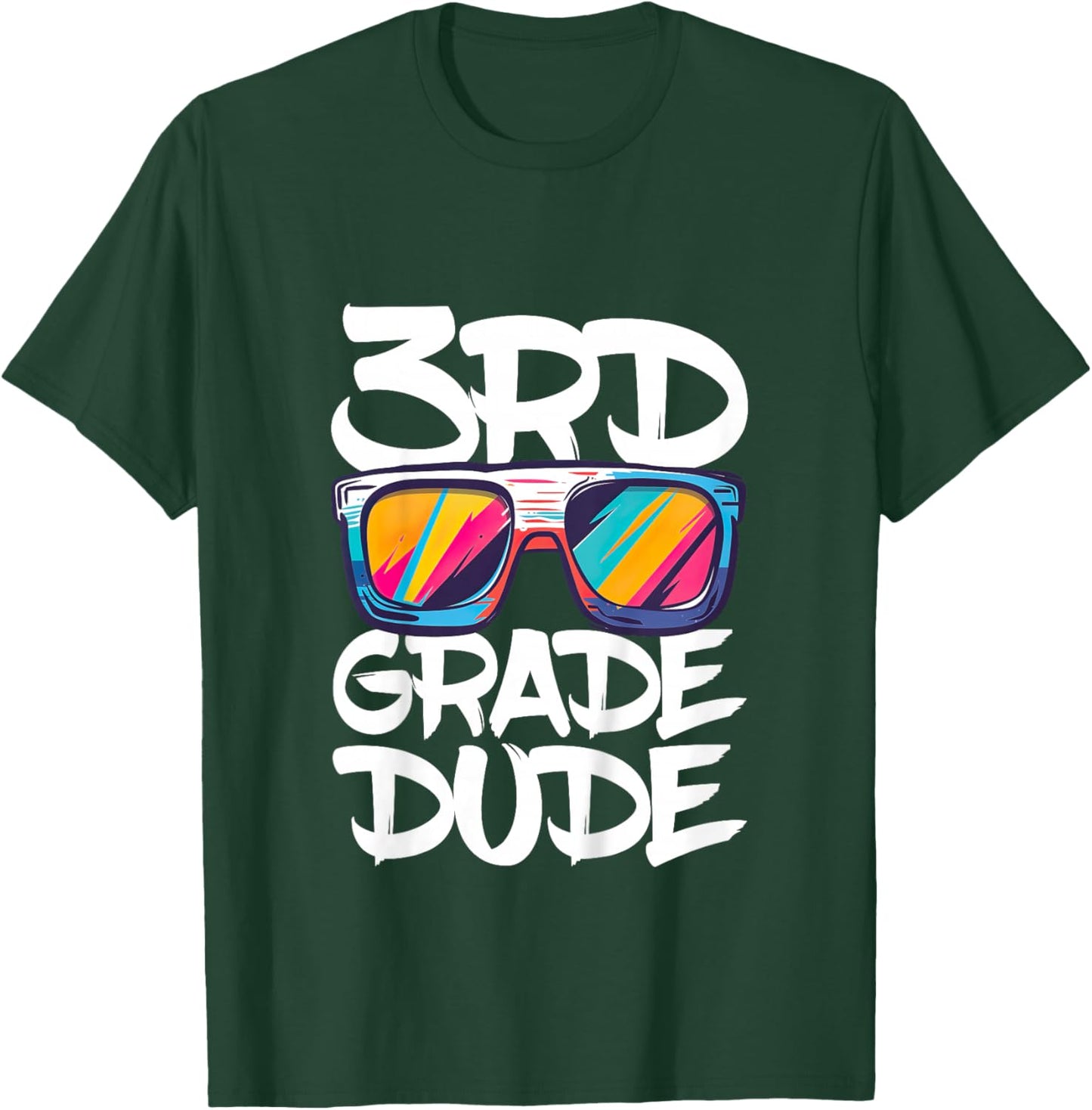 3rd Grade Dude Shirt Back To School Third Grade Boy Girl T-Shirt - T-Shirt | Forest
