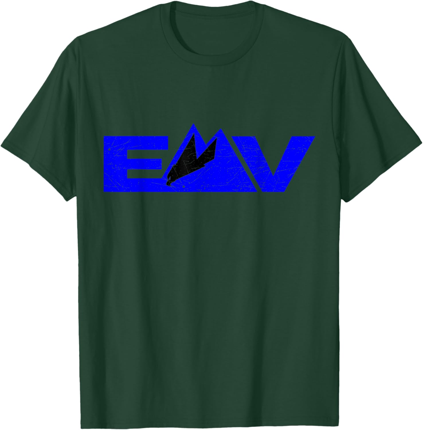 Distressed Logo T-Shirt - T-Shirt | Forest