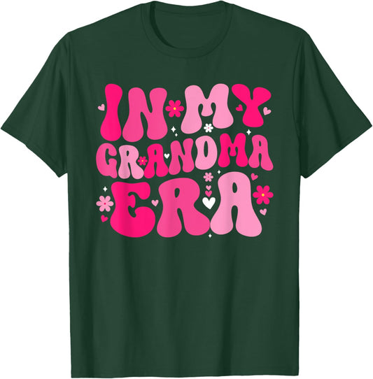 In My Grandma Era Mother's Day Expecting Baby Announcement T-Shirt - T-Shirt | Forest