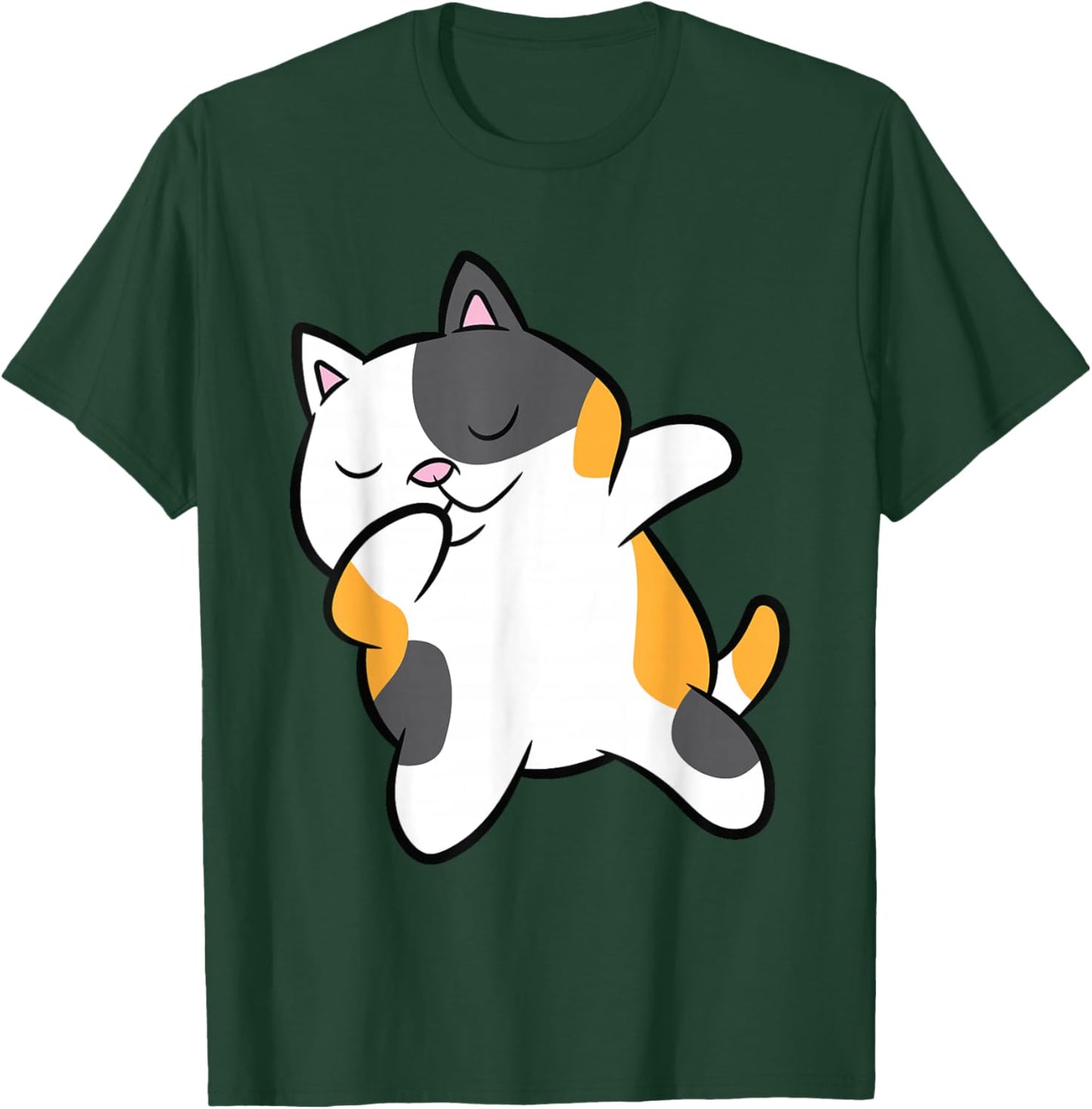 Dabbing Calico Cat Cute Dabbing Calico Cat T-Shirt - T-Shirt | Forest
