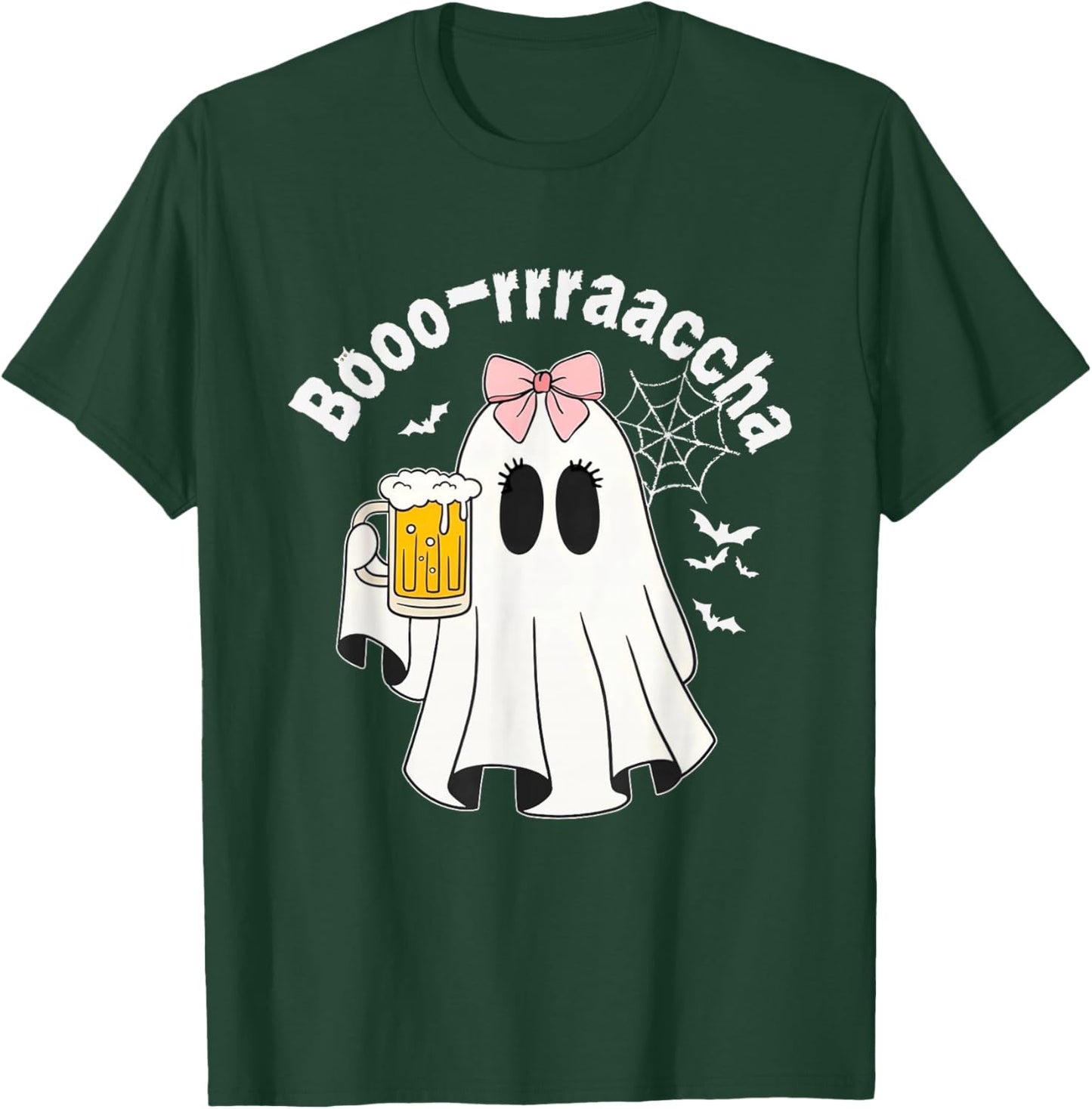 Boo-racha Funny Halloween Ghost Beer Design Borracha T-Shirt - T-Shirt | Forest